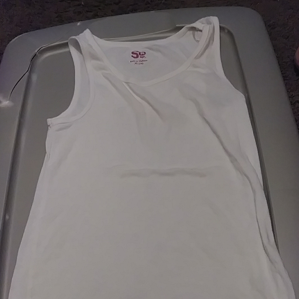 White tank top